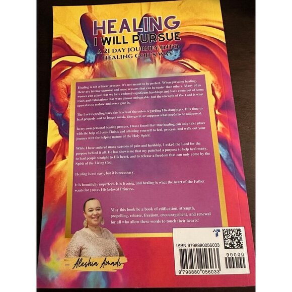 New Paperback. “Healing: I will pursue.” Journal prompt book - Picture 2 of 3